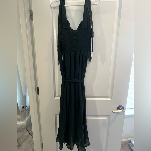 Show me your mumu, Claire midi dress, NWT, emerald chiffon color, size xl - Picture 5 of 6